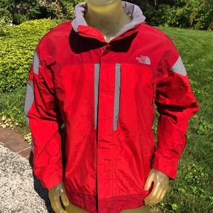 NORTH FACE Red Men Coat Medium 3 in 1 Outer Shell